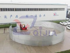 直徑18米鋼波紋涵管試拼成功